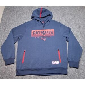 NFL Team Apparel New England Patriots Hoodie XL‎ Blue And Red